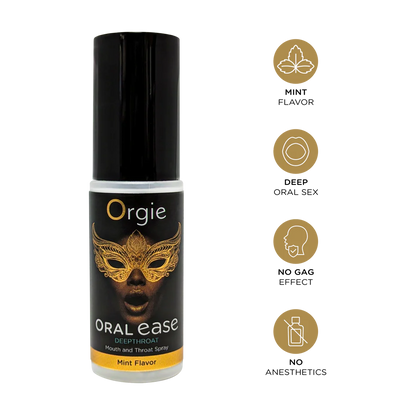 Oral Ease Deepthroat Spray – Spray para Sexo Oral Sabor Menta