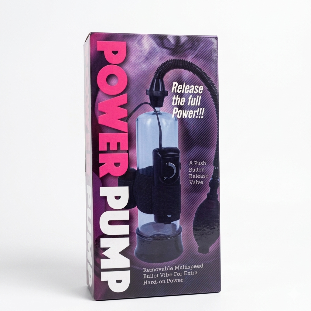 Power Pump - Bomba de Vacío Masculina con Vibrador Bala Extraíble