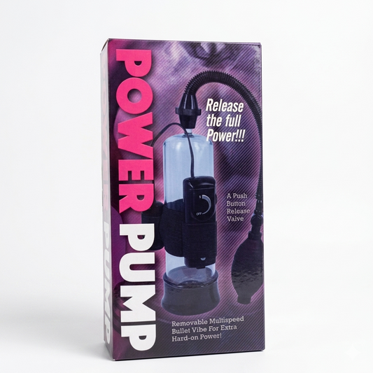 Power Pump - Bomba de Vacío Masculina con Vibrador Bala Extraíble