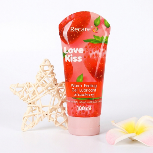 Recare Love Kiss - Gel Lubricante Efecto Calor Fresa 100 ml