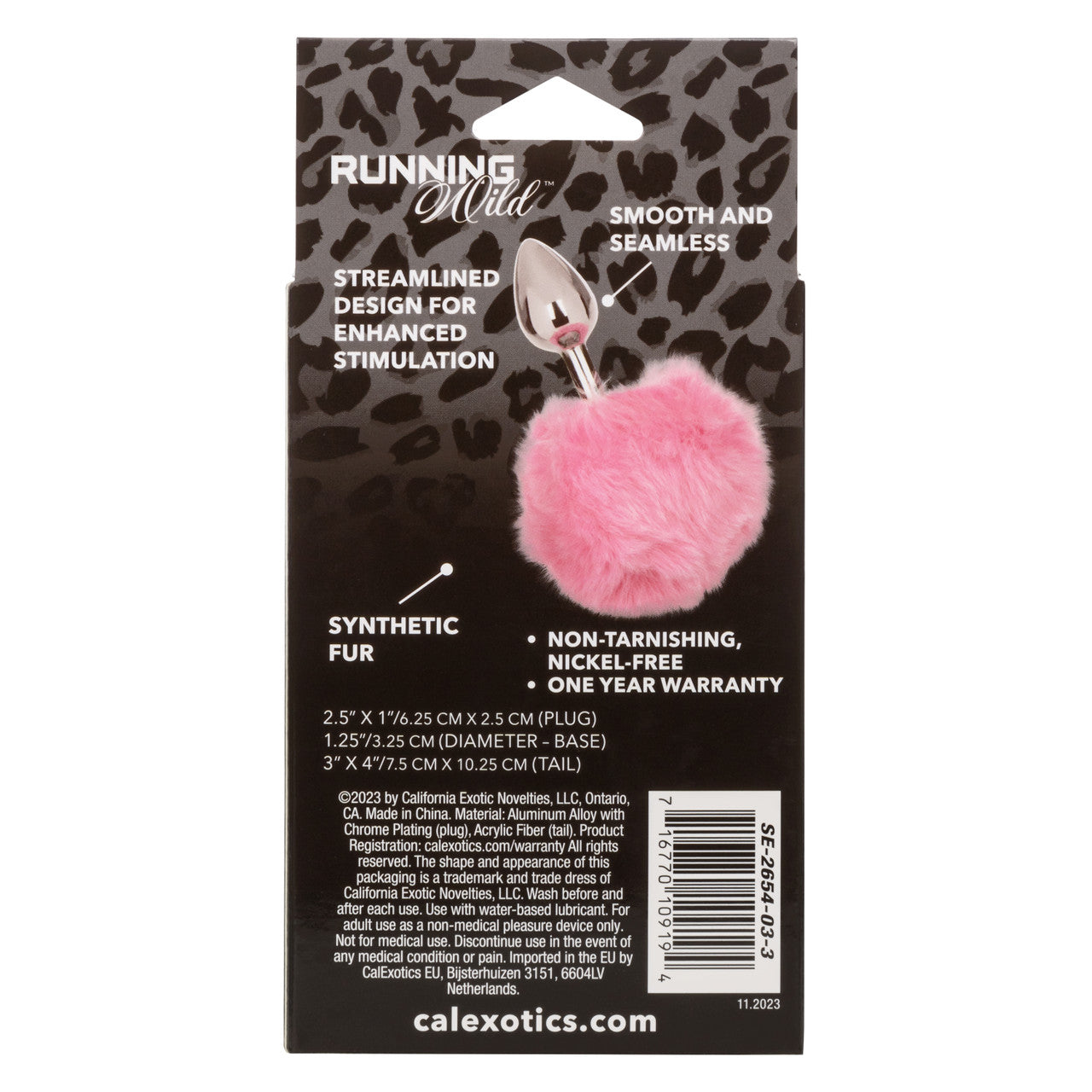 Plug Anal con Pompón Running Wild Pink Bunny Tail – CalExotics