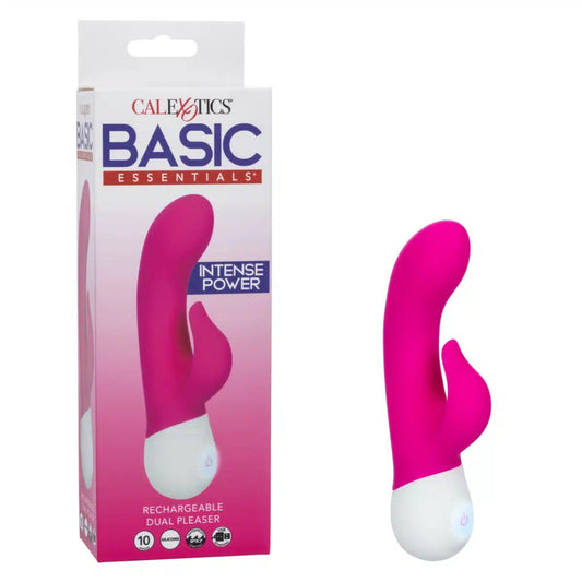 Vibrador Rabbit Recargable CalExotics Basic Essentials Dual Pleaser 17.25 cm