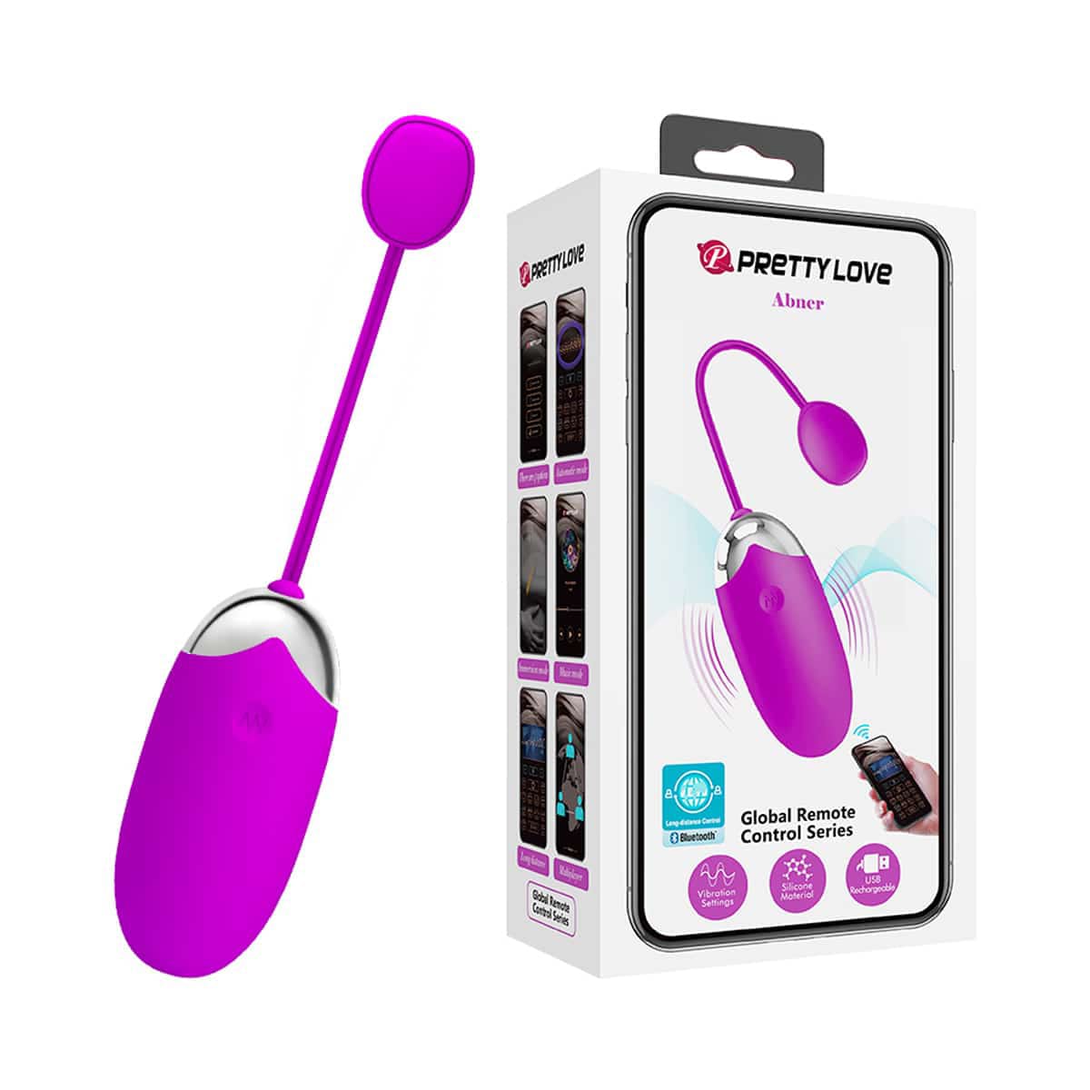 Pretty Love Abner - Huevo Vibrador con Control Bluetooth