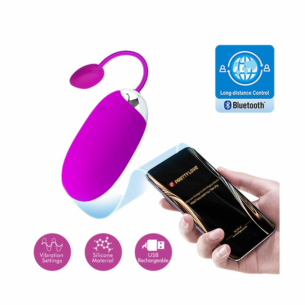Pretty Love Abner - Huevo Vibrador con Control Bluetooth