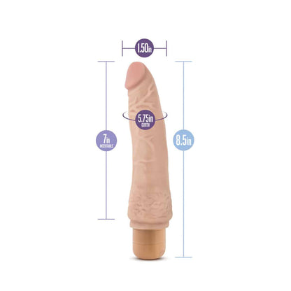 Dr. Skin Cock Vibe 7 - Vibrador Realista 8.5 Pulgadas