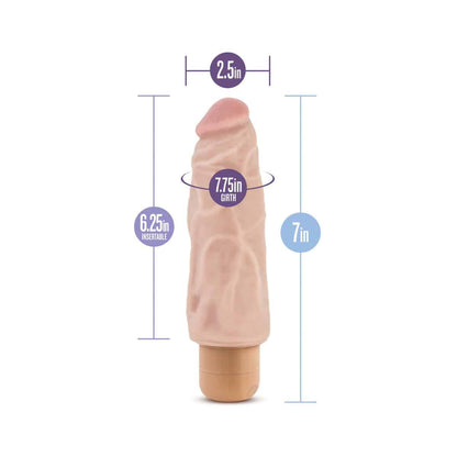 Blush Dr. Skin - Vibrador Realista 7 Pulgadas con Vibracion