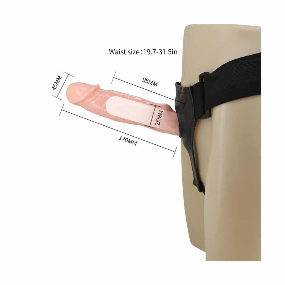 Baile Jessica Strap On - Arnes con Dildo Vibrador Super Belt Set