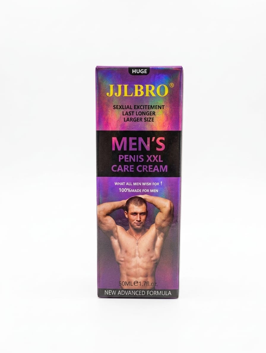 JJLBRO Crema de Cuidado Masculino XXL 50ml - frente del empaque
