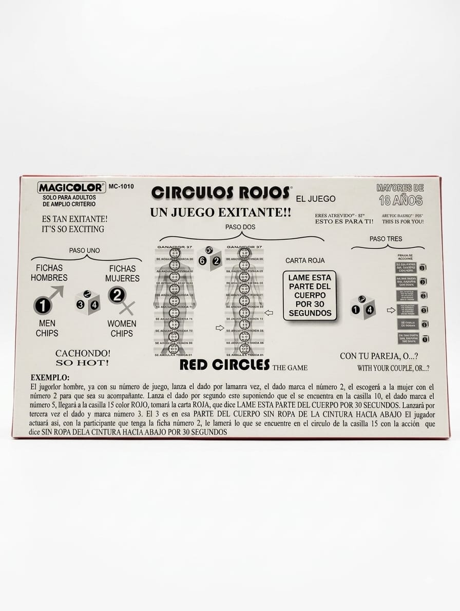 Circulos Rojos El Juego - Juego de Mesa para Adultos Magicolor