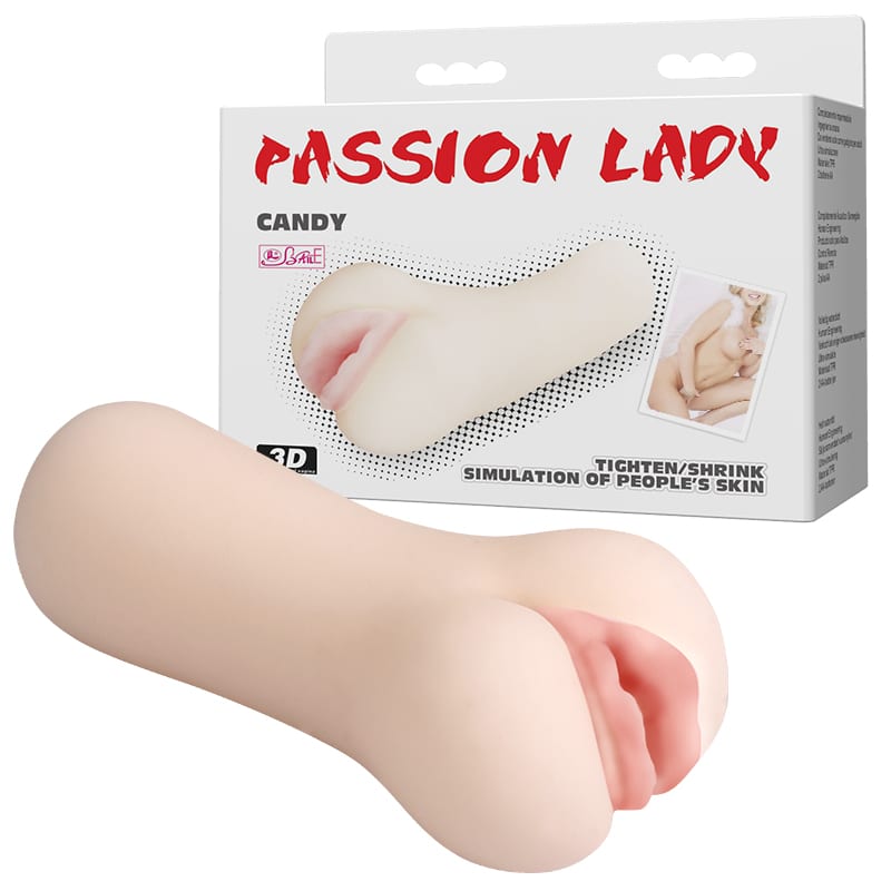 Masturbador Baile Passion Lady Candy con empaque blanco y rojo