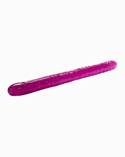 Dildo Doble Flexible en Forma de U con Aroma a Uva – 43.25cm Silicona Médica Resistente al Agua