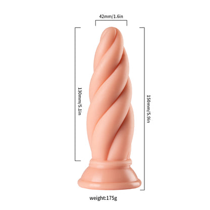 Dildo Espiral con Ventosa