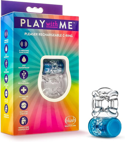 Blush anillo vibrador recargable