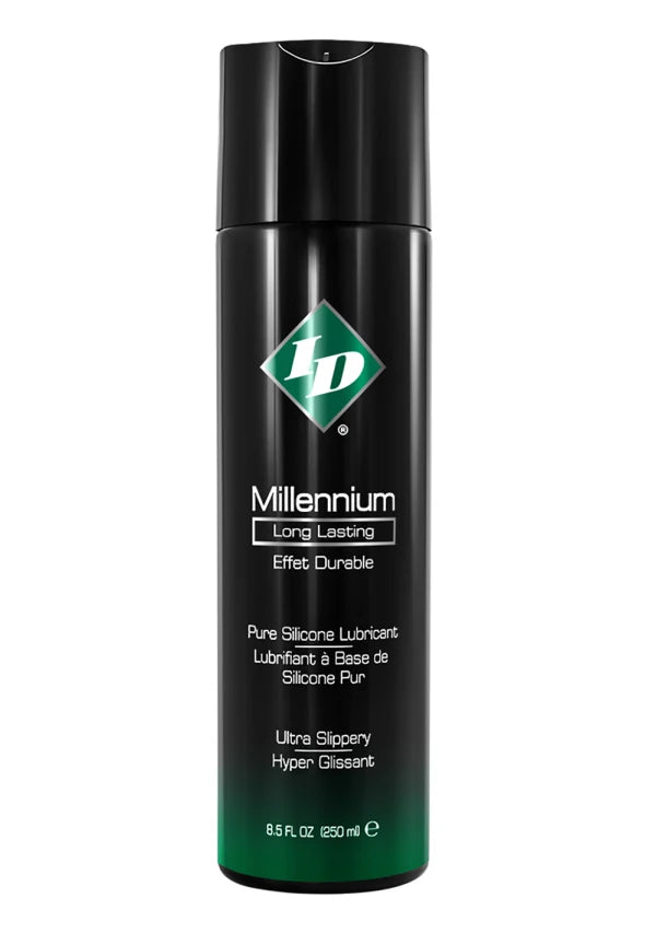 Lubricante a Base de Silicona ID Millennium – Ultra Duradero Resistente al Agua Apto para Masajes