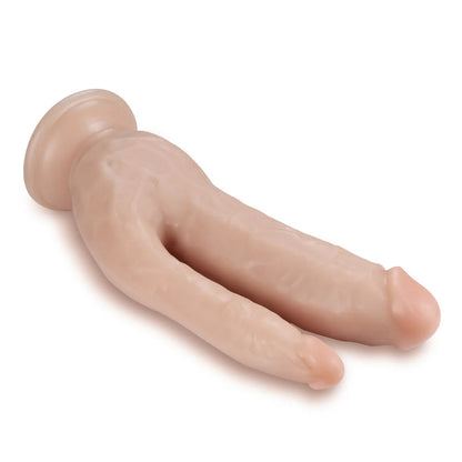 Dr. Skin by Blush® – Dildo Doble Penetración 20 cm con Ventosa