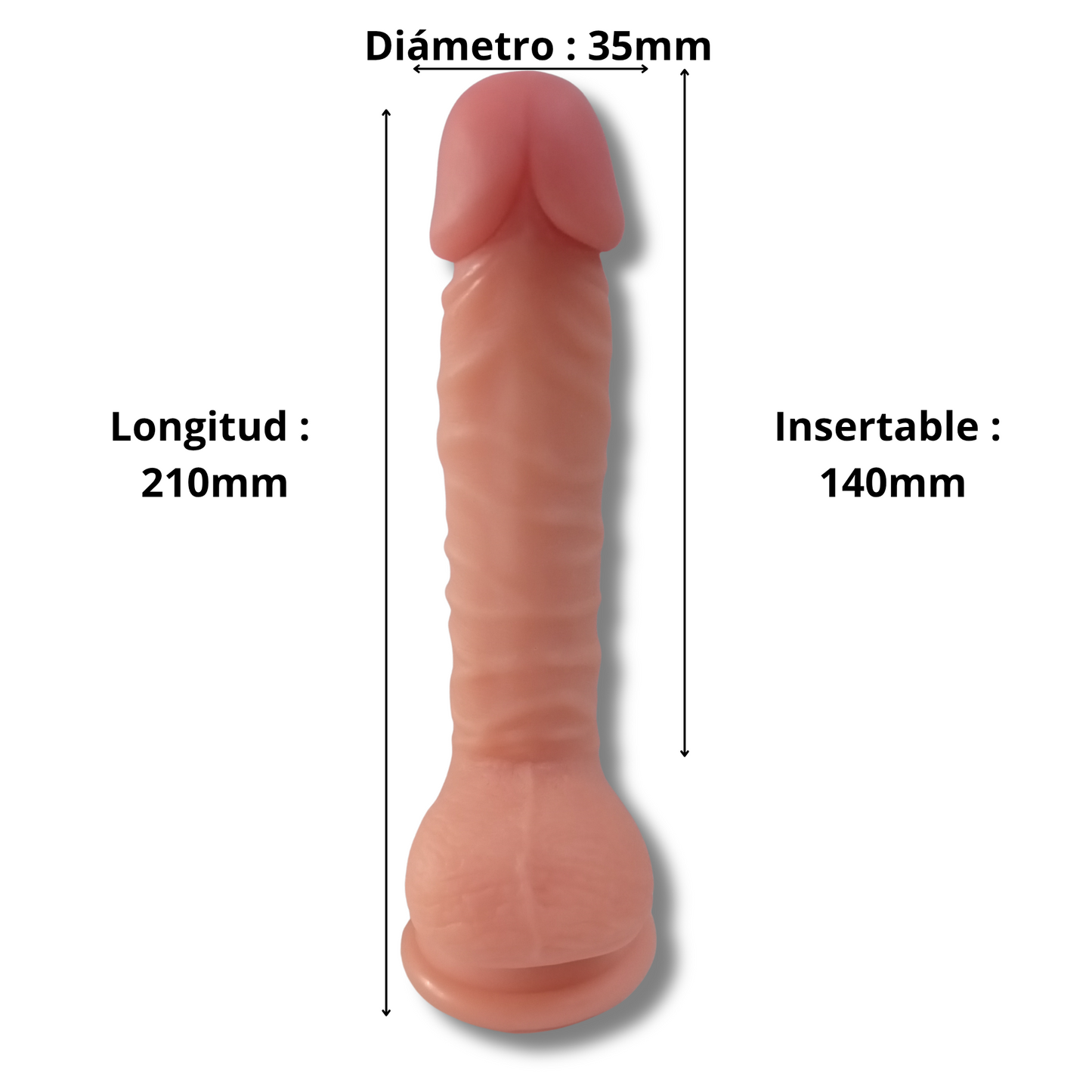 Dildo Realístico Lance's Cock 8.3" con Ventosa