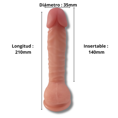Dildo Realístico Lance's Cock 8.3" con Ventosa