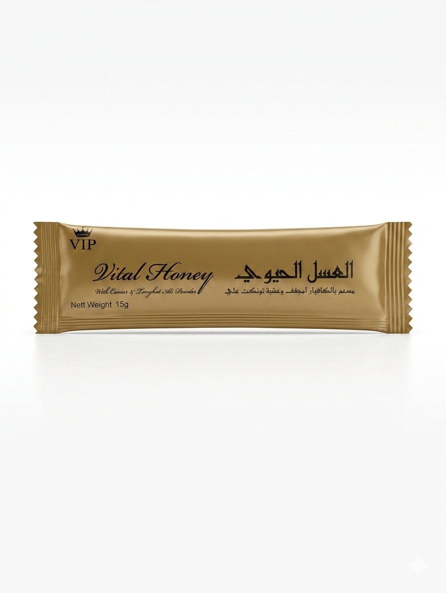 VIP Vital Honey - Miel con Caviar y Raiz de Tongkat Ali 15g