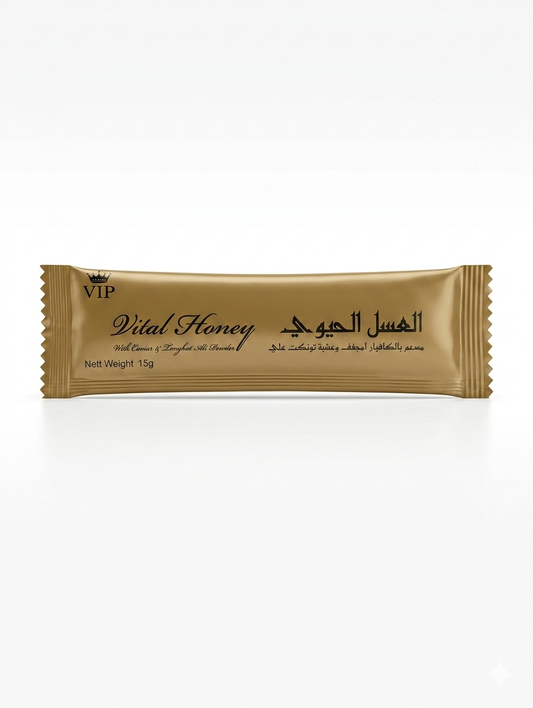 VIP Vital Honey - Miel con Caviar y Raiz de Tongkat Ali 15g