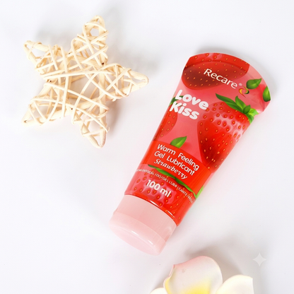 Recare Love Kiss - Gel Lubricante Efecto Calor Fresa 100 ml