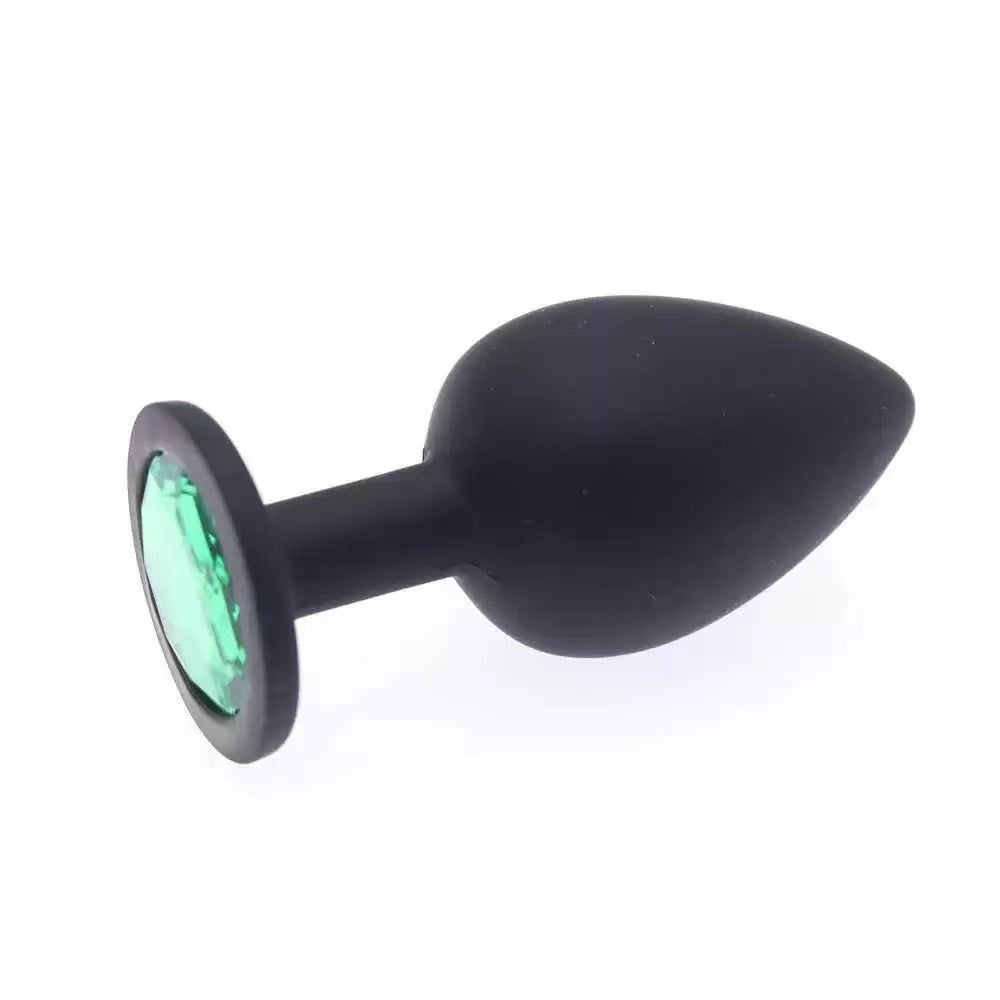 Plug Anal de Silicona Negro Talla S