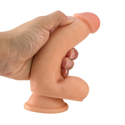 Dildo Realista con Base de Succión 17 cm Silicona