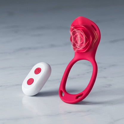 Anillo Vibrador con Control Remoto y App - Diseño Rosa