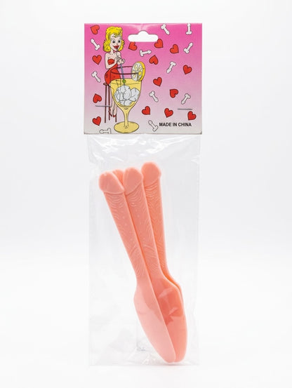 Cubiertos para fiestas con diseño divertido, paquete de 6