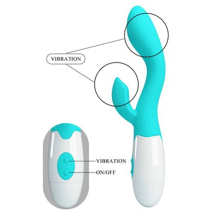 Vibrador Rabbit Pretty Love Brigity con Estimulador Dual 20 cm