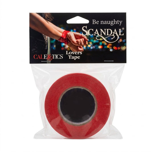 Rollo rojo de cinta adhesiva multiusos Lovers Tape de CalExotics, etiqueta con longitud de 15 m