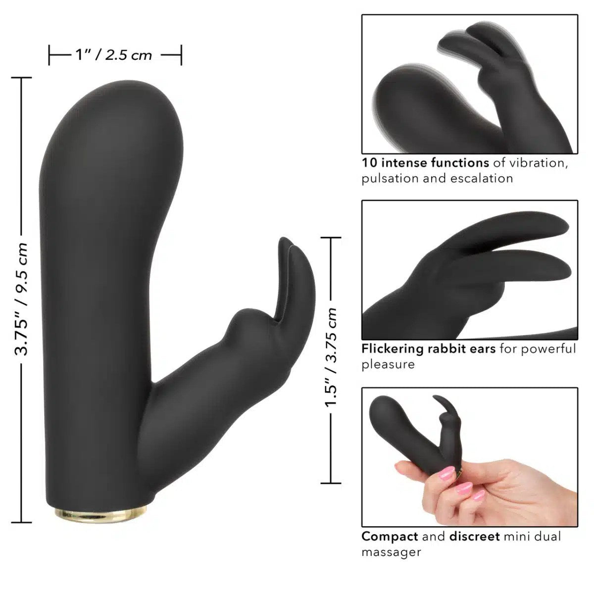 Masajeador Rabbit Recargable con 10 Funciones