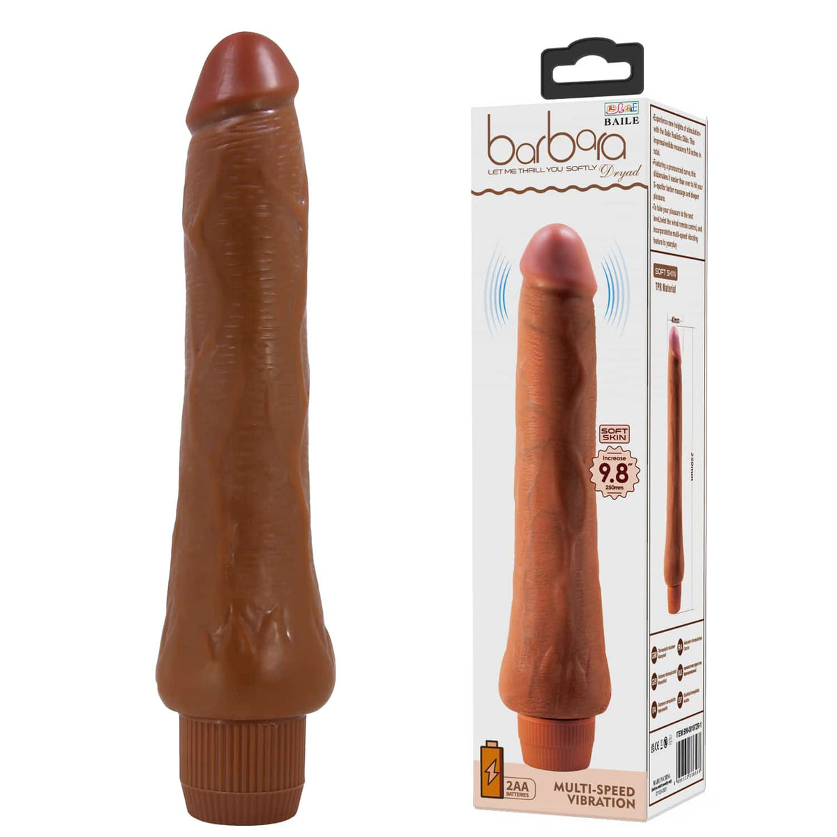 Vibrador Realista Barbara Dryad 25 cm