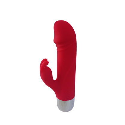 Mini Vibrador Premium de Silicona Medica con Estimulador