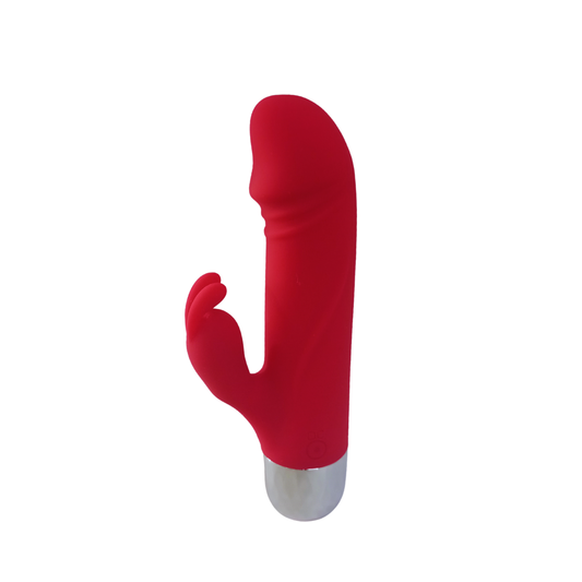 Mini Vibrador Premium de Silicona Medica con Estimulador