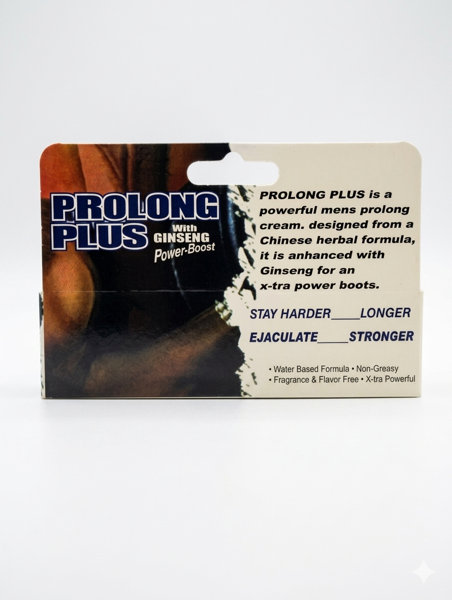 Prolong Plus - Crema Prolongadora para Hombre con Ginseng