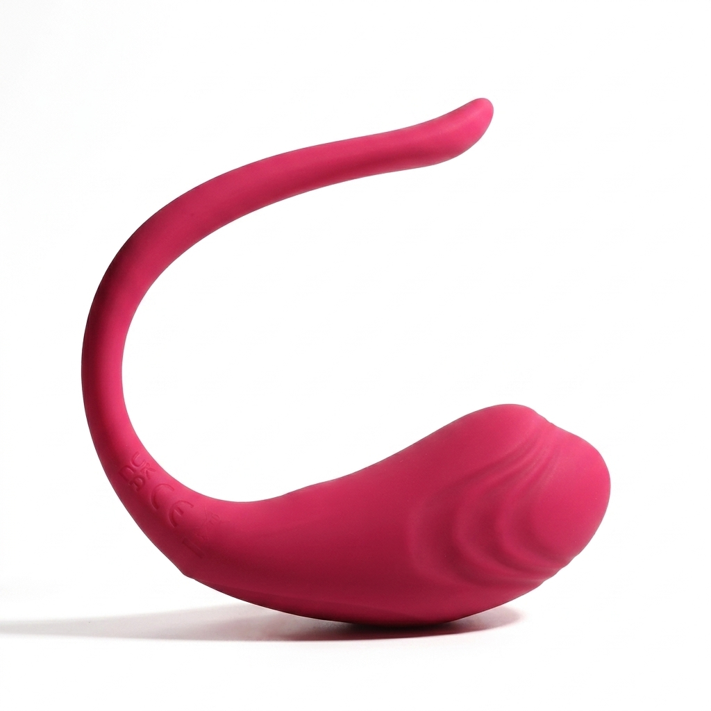 Bala Vibradora Tipo Ballenita con Cola Flexible – Silicona Premium Recargable