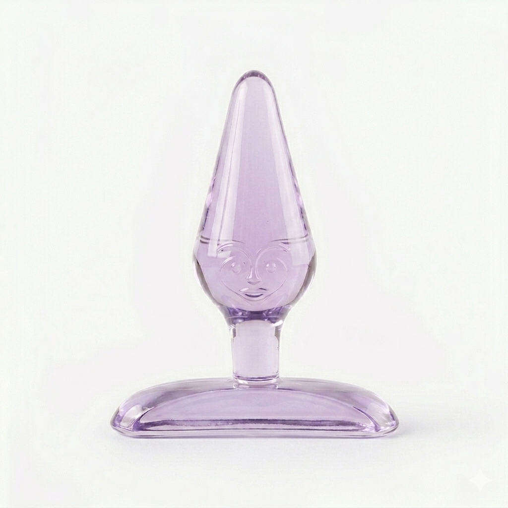 Mini Plug de Cristal Silicona con Base
