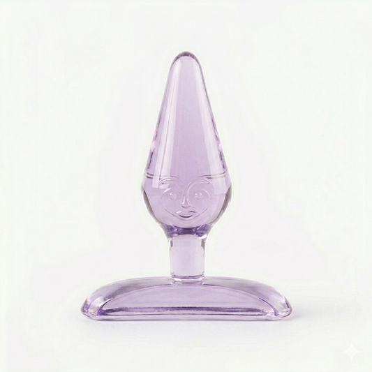 Mini Plug de Cristal Silicona con Base