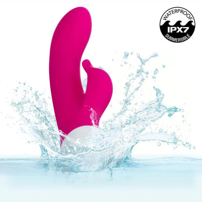 Vibrador Rabbit Recargable CalExotics Basic Essentials Dual Pleaser 17.25 cm