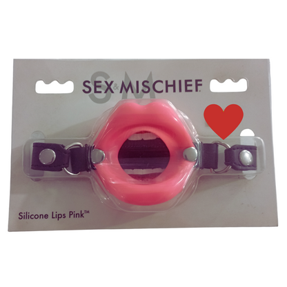 Mordaza Labios de Silicona Rosa - Sex & Mischief