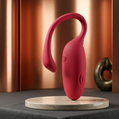 Huevo Vibrador con Asa de Extracción Flexible – Silicona Premium Recargable Manos Libres