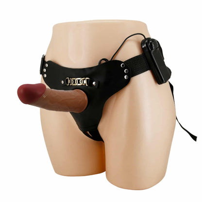 Pretty Love Harness Briefs Starks con Vibración y Dildo Realista