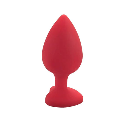 Plug Anal de Silicona con Base de Cristal Talla S