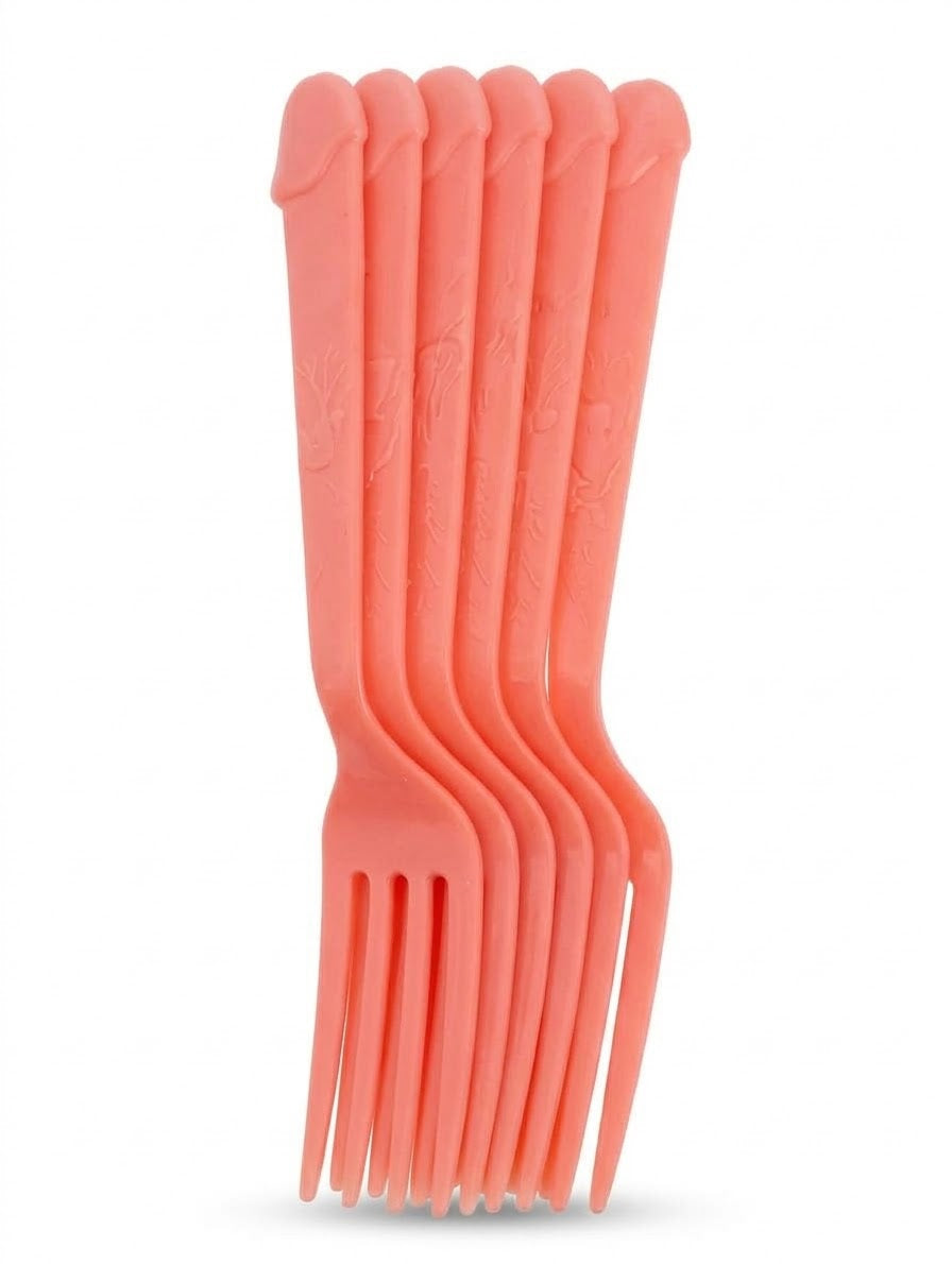 Cubiertos para fiestas con diseño divertido, paquete de 6
