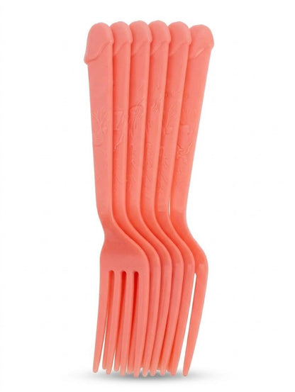 Cubiertos para fiestas con diseño divertido, paquete de 6