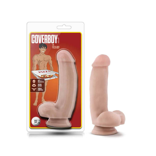 Dildo Realista Coverboy The Pizza Boy 17.5 cm con Copa de Succión