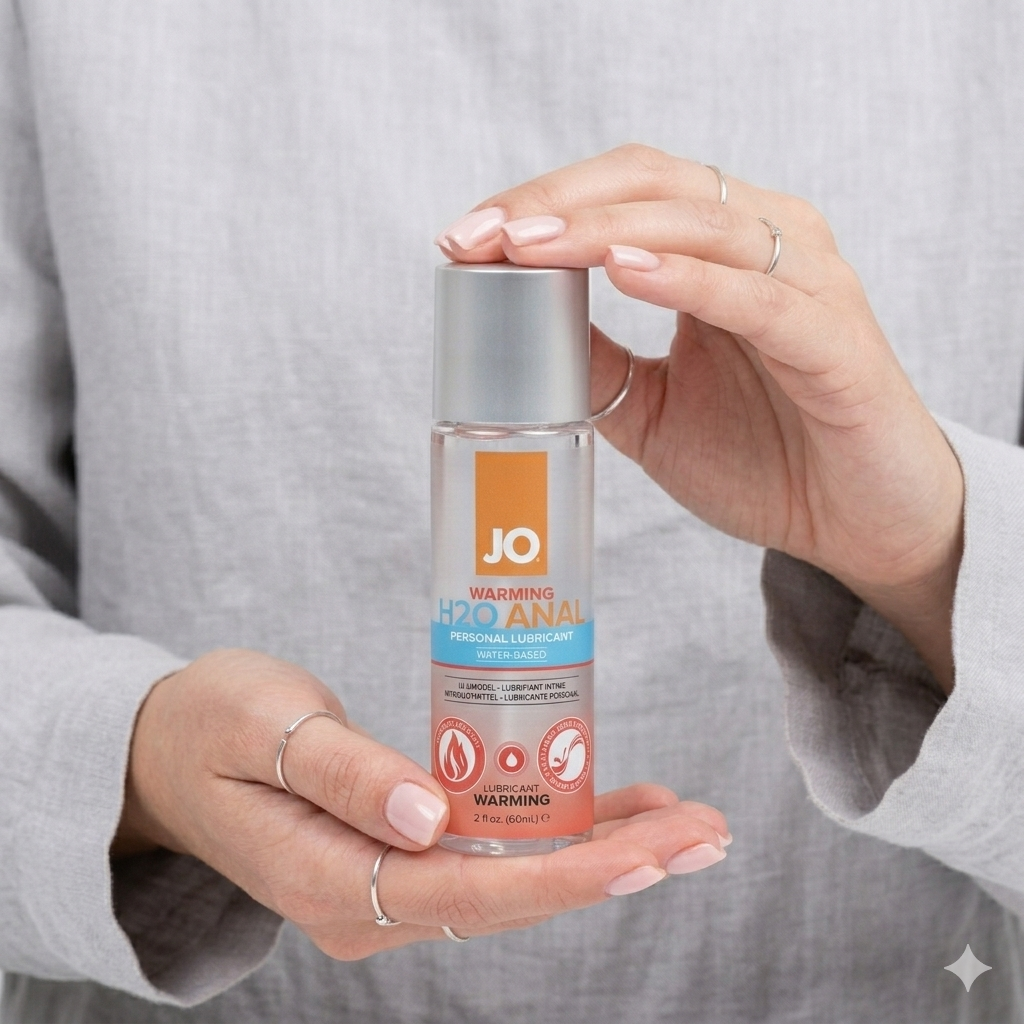 JO H2O Anal Warming - Lubricante Anal Caliente a Base de Agua 60ml