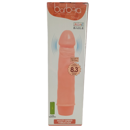 Vibrador Realista Baile Barbara 21.5 cm con Vibración Multi-Velocidad