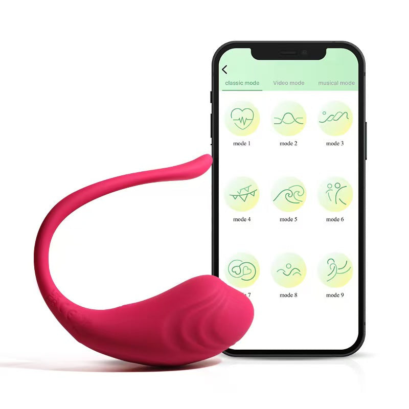 Bala Vibradora Tipo Ballenita con Cola Flexible – Silicona Premium Recargable