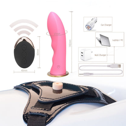 Arnés Lésbico Strap-On Ergonómico con Dildo de Silicona